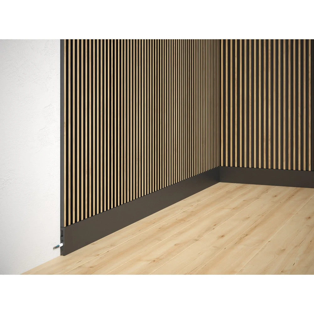 Panou decorativ riflaj polimer dur Lamelli Stretto Natural Oak