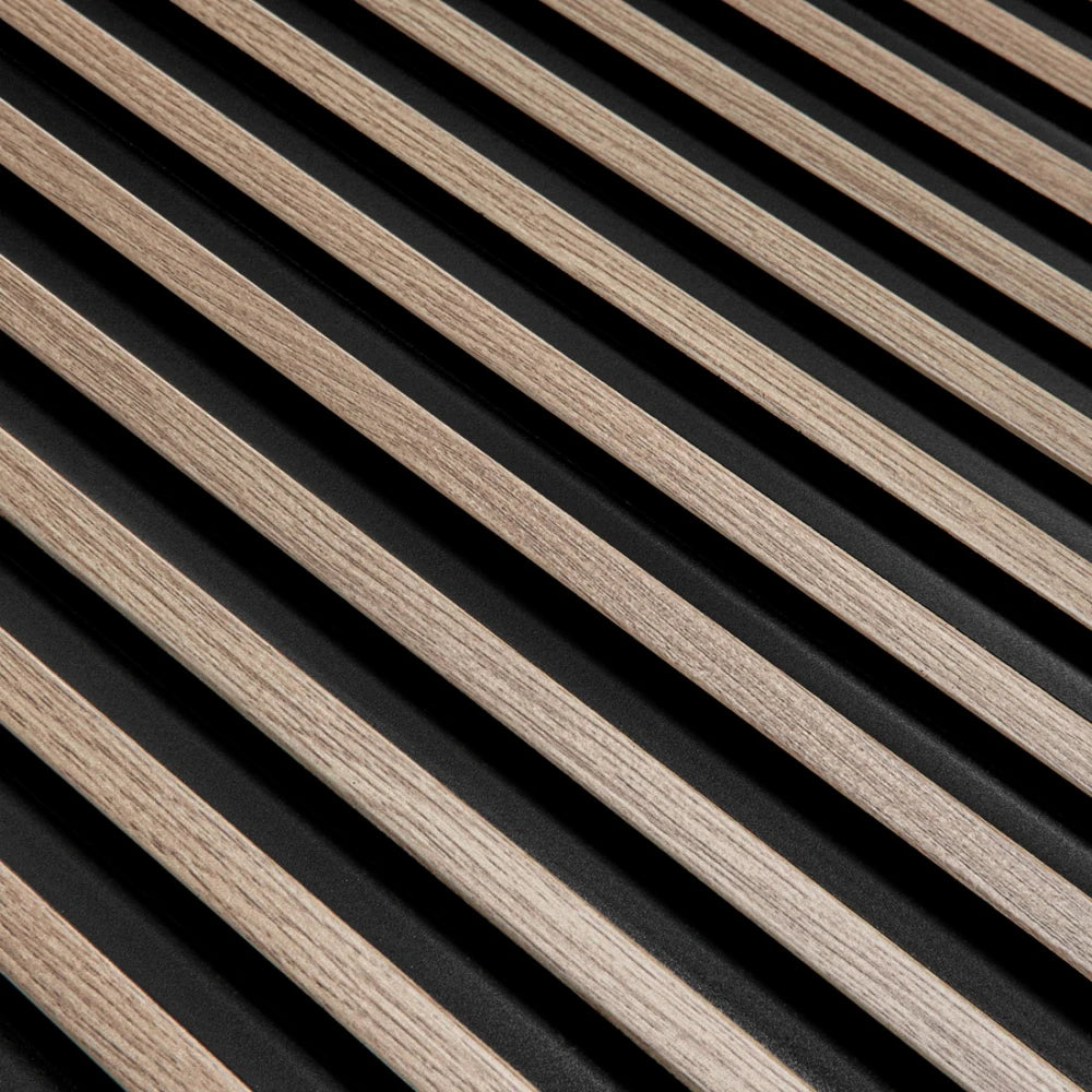Panou decorativ riflaj polimer dur Lamelli Stretto Gray Oak