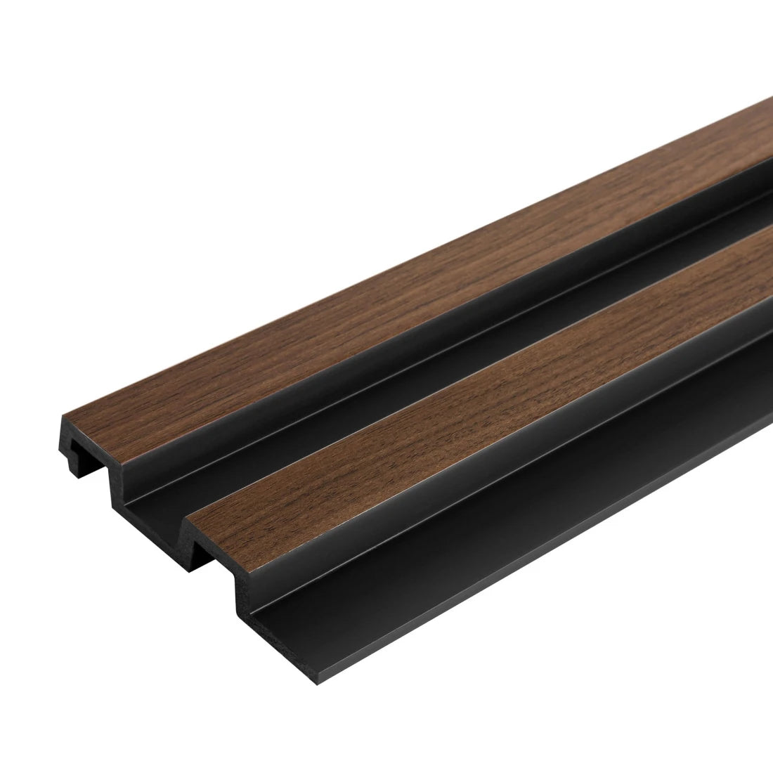 Panou decorativ riflaj polimer dur Lamelli Largo Dark Oak