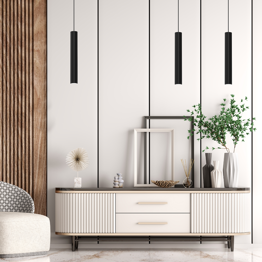 Pendul Hudson, 1xGU10, negru