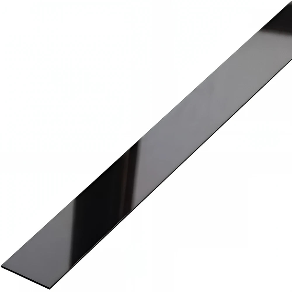 Profil decorativ platbanda inox negru lucios Premier