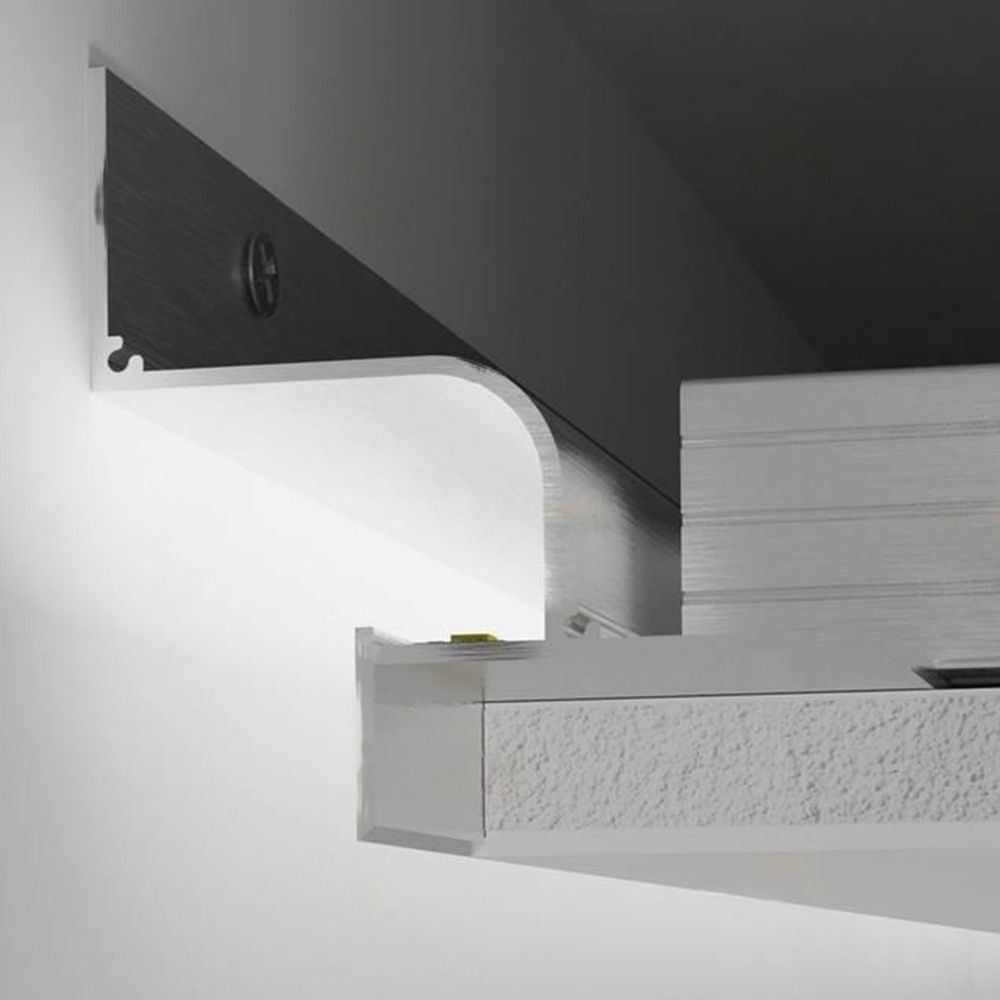 Profil tip scafa alba cu efect de umbra Shadow Gap