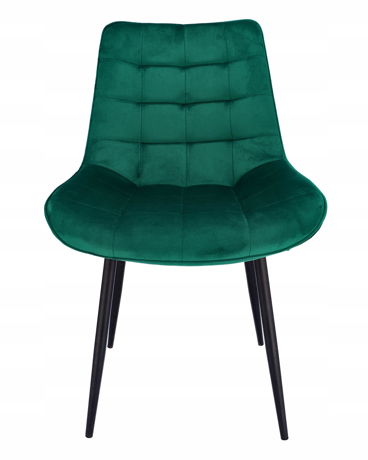 Scaun cu tesatura catifelata verde Elve