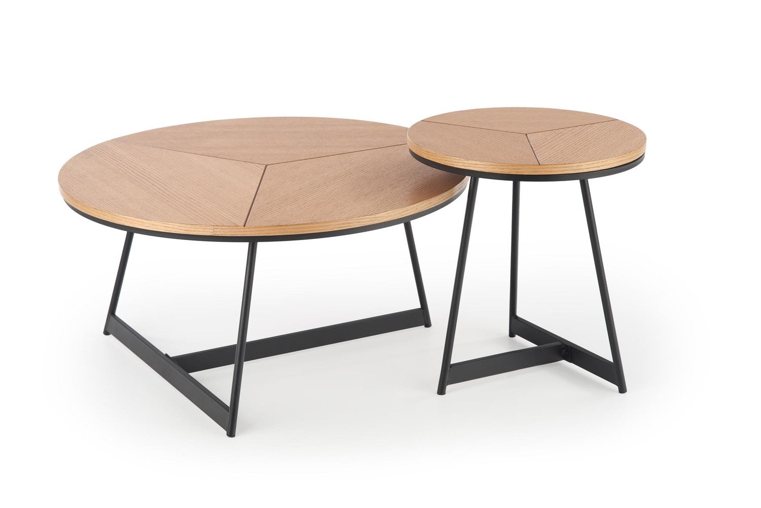 Masuta de cafea joasa Natural Oak Kari