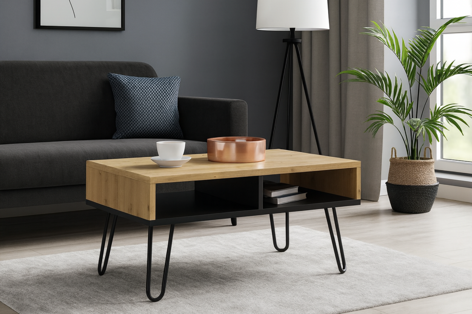 Masuta de cafea in stil loft Sandor