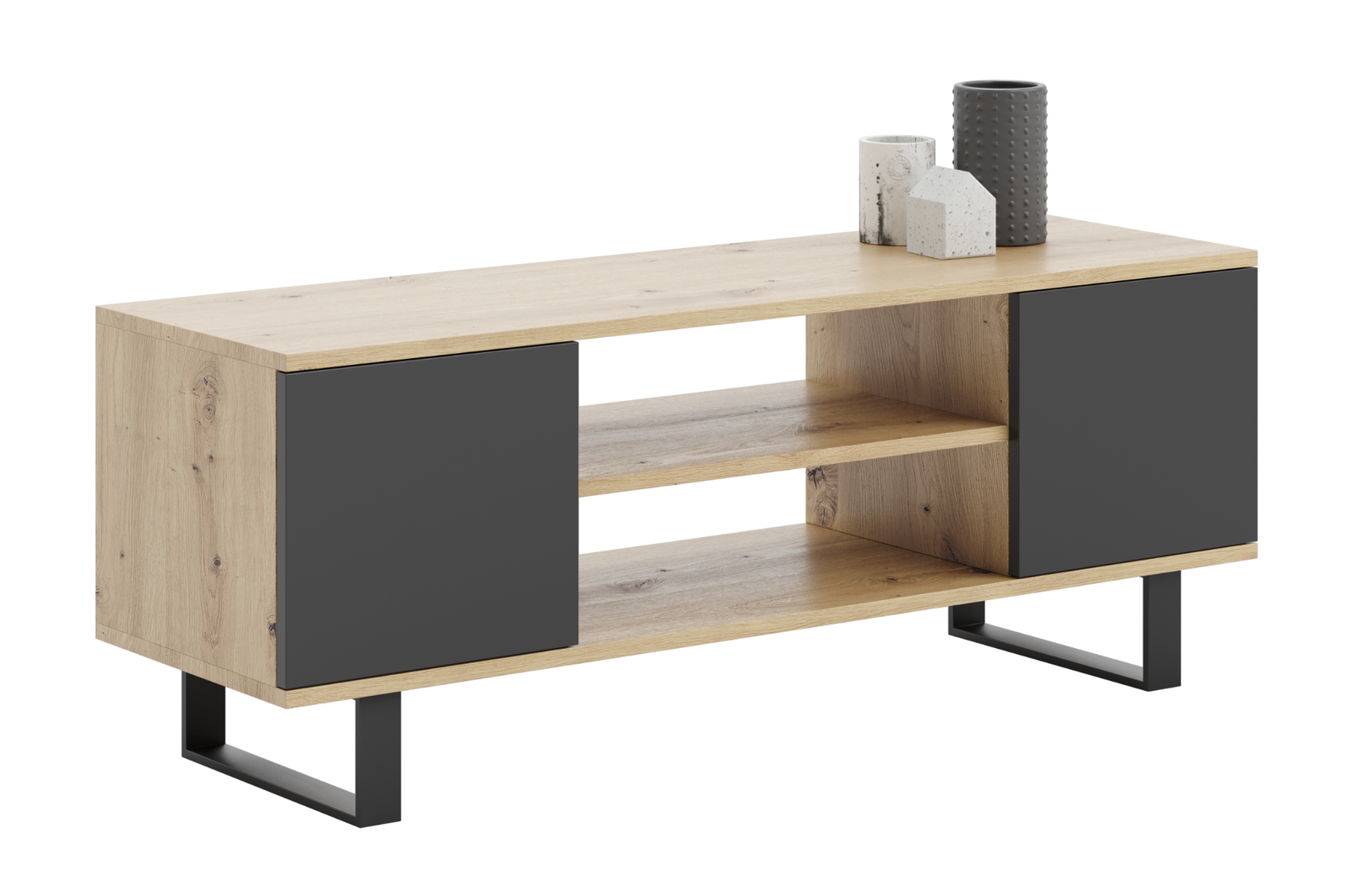 Comoda TV in stil loft Artisan Oak Focus
