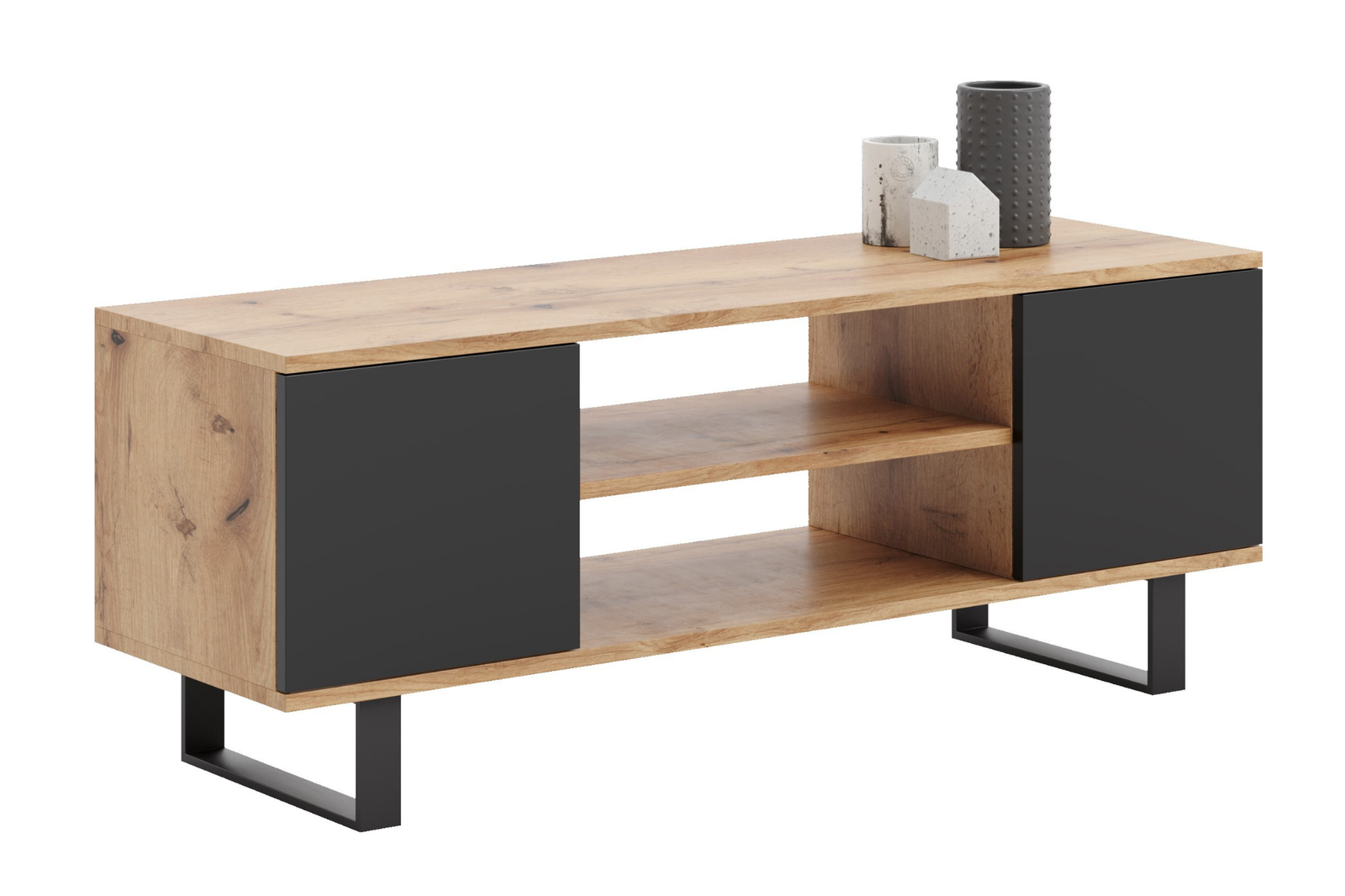 Comoda TV in stil loft Craft Oak Focus