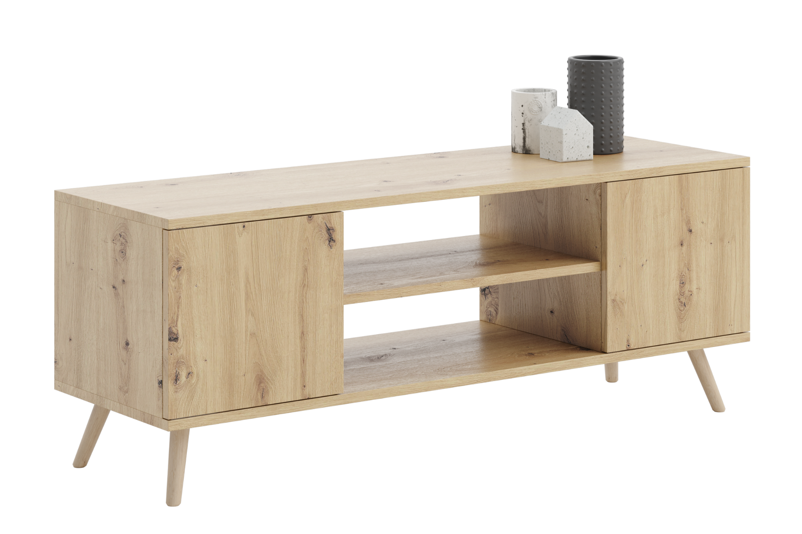 Comoda TV Artisan Oak in stil scandinav Focus