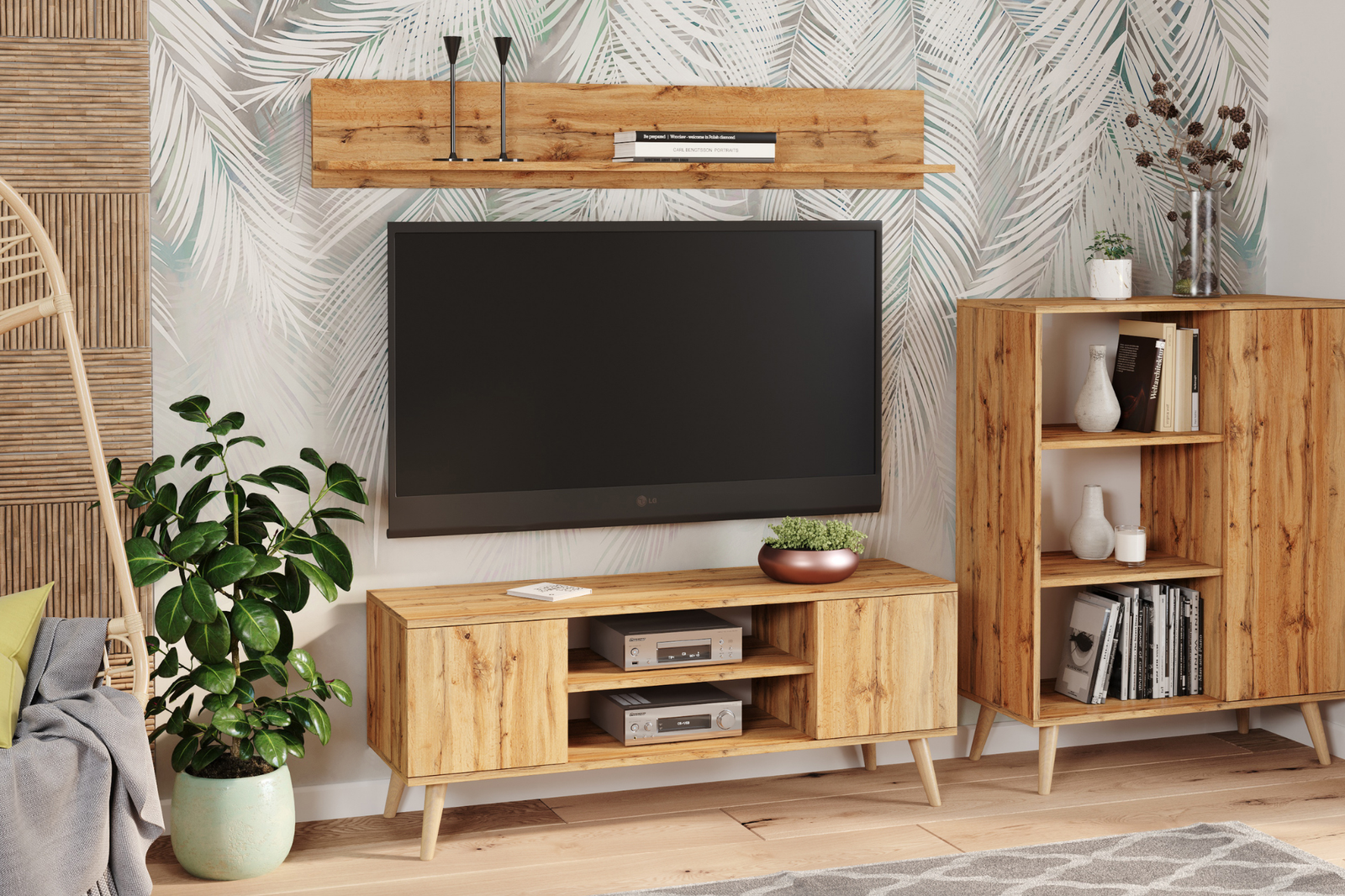 Comoda TV Craft Oak in stil scandinav Focus