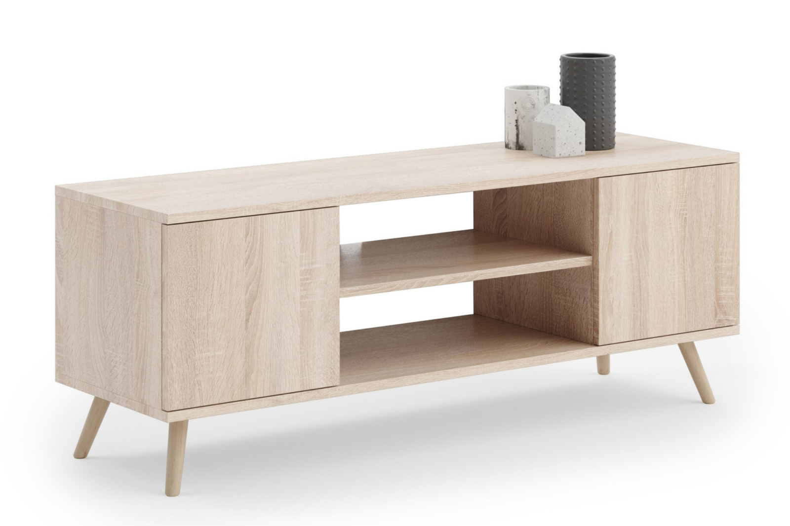 Comoda TV Sonoma Oak in stil scandinav Focus