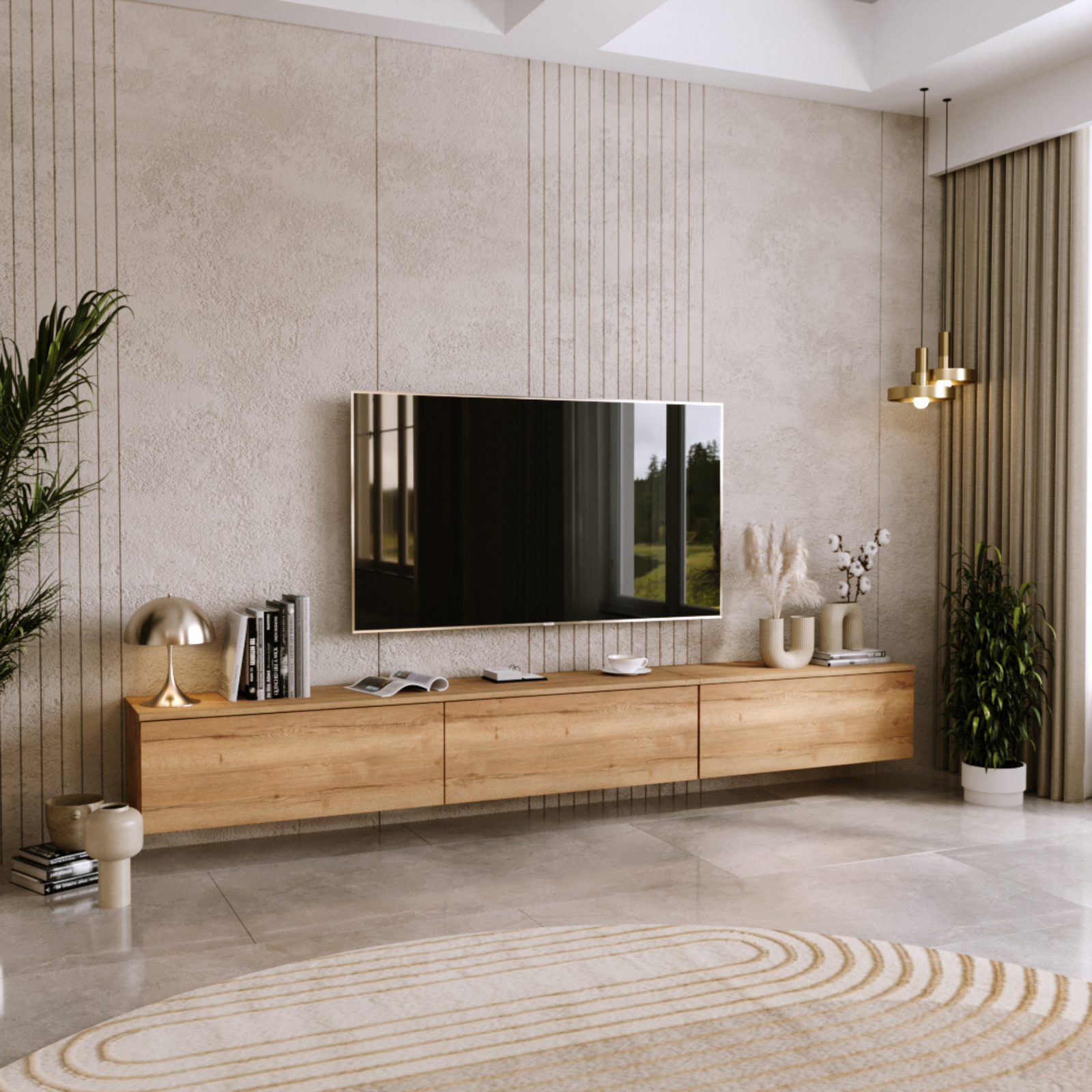Comoda TV suspendata Craft Oak Nicole