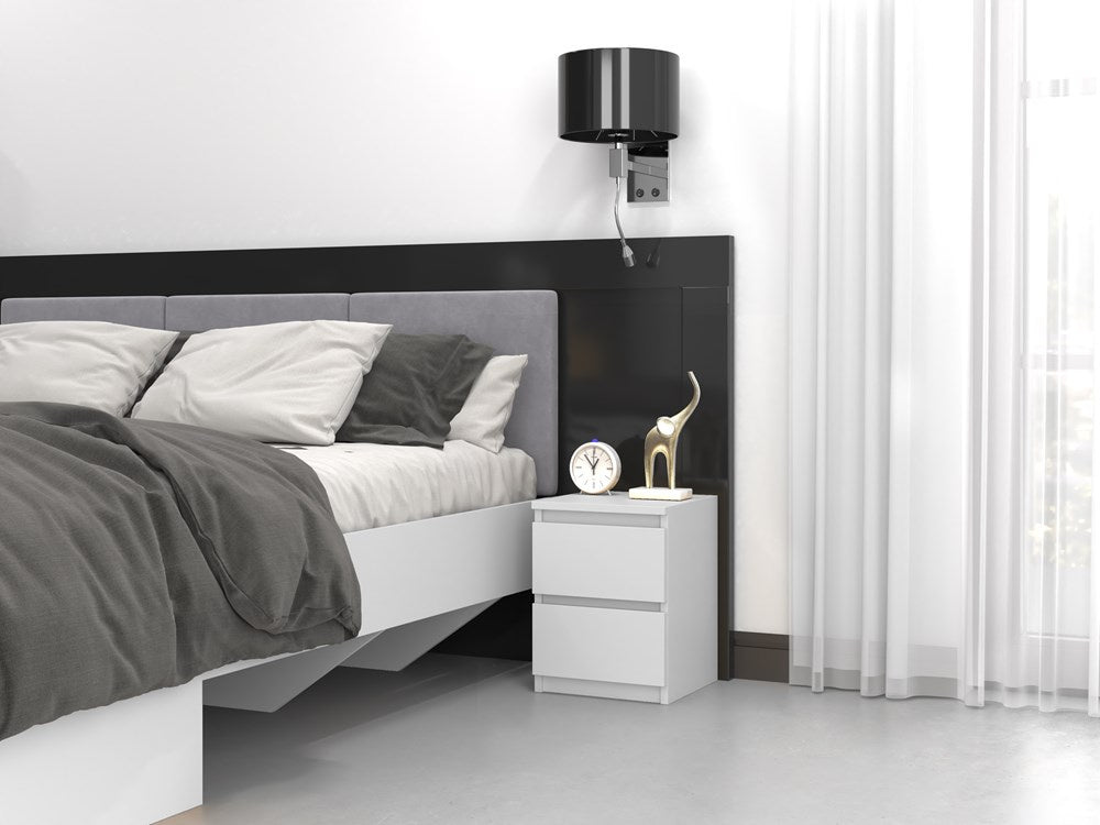 Noptiera alb mat Malmo II