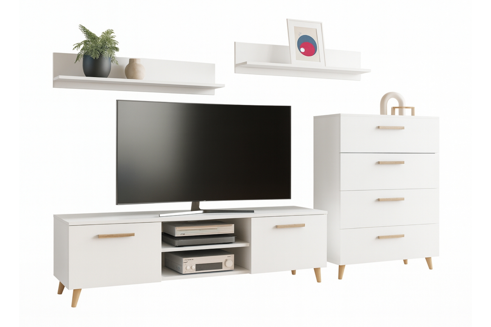 Set mobila de living alb Freya
