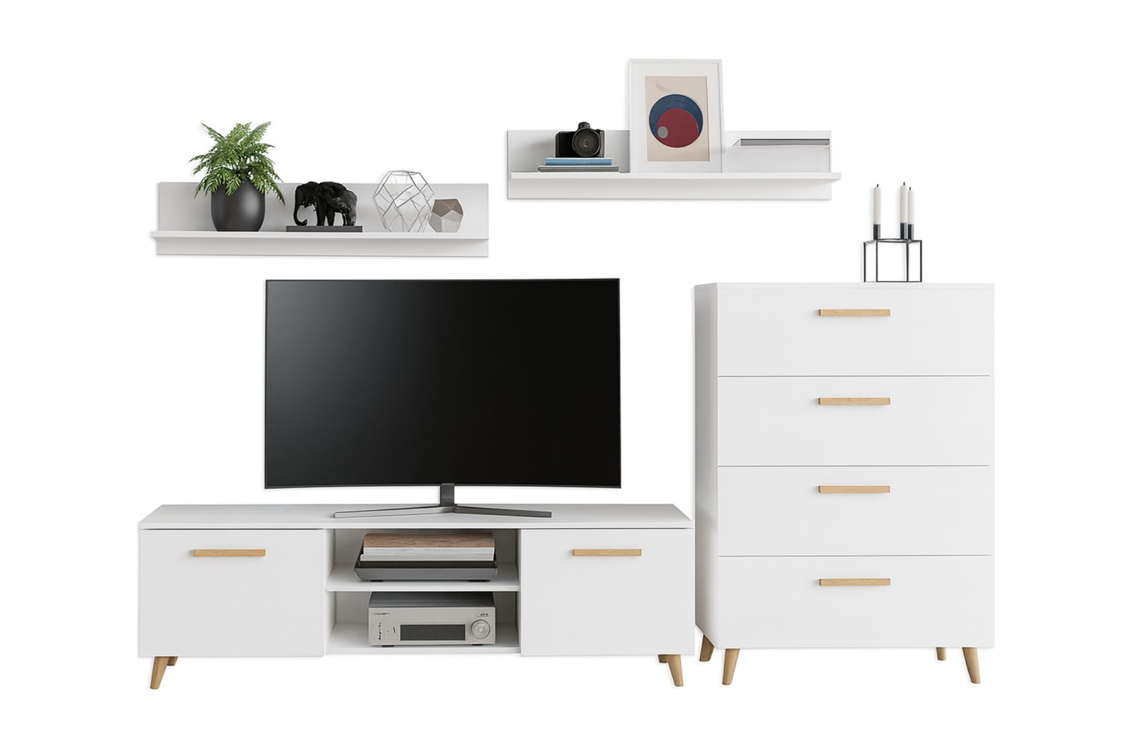 Set mobila de living alb Freya