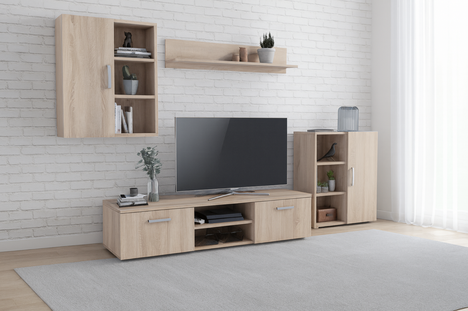 Set mobila de living Sonoma Oak Icaro