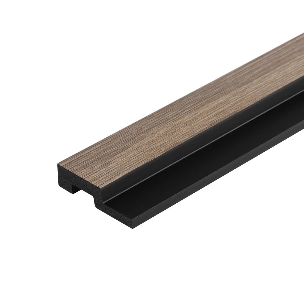 Profil capat panou decorativ riflaj polimer dur Lamelli Medio Gray Oak