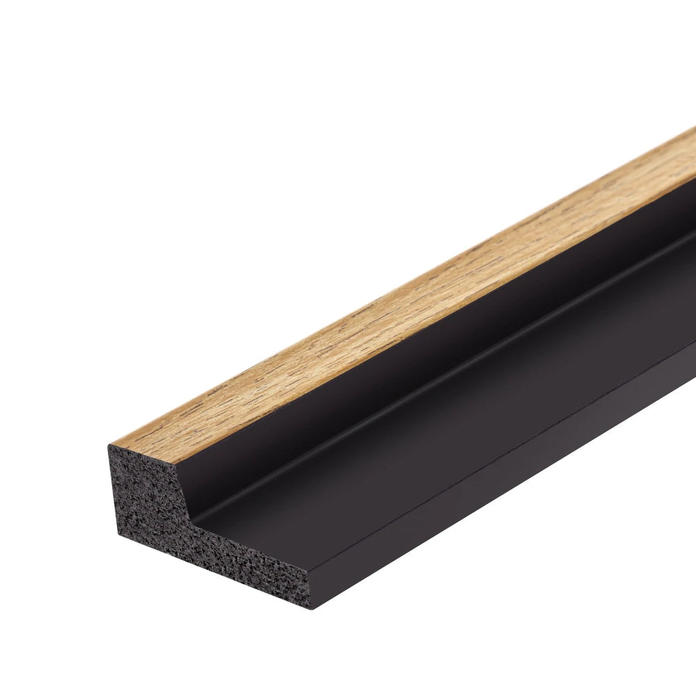 Profil capat panou decorativ riflaj polimer dur Lamelli Stretto Natural Oak