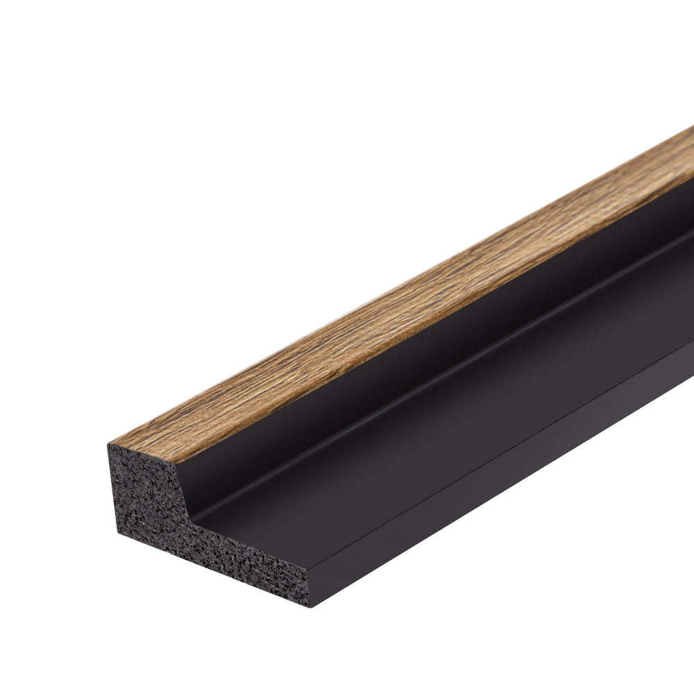 Profil capat panou decorativ riflaj polimer dur Lamelli Stretto Classic Oak