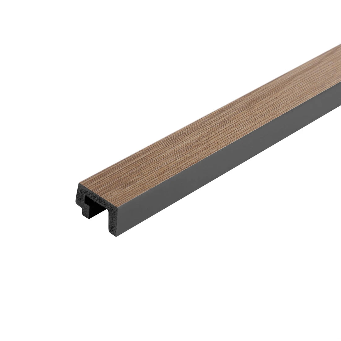 Profil capat panou decorativ riflaj polimer dur Lamelli Largo Gray Oak
