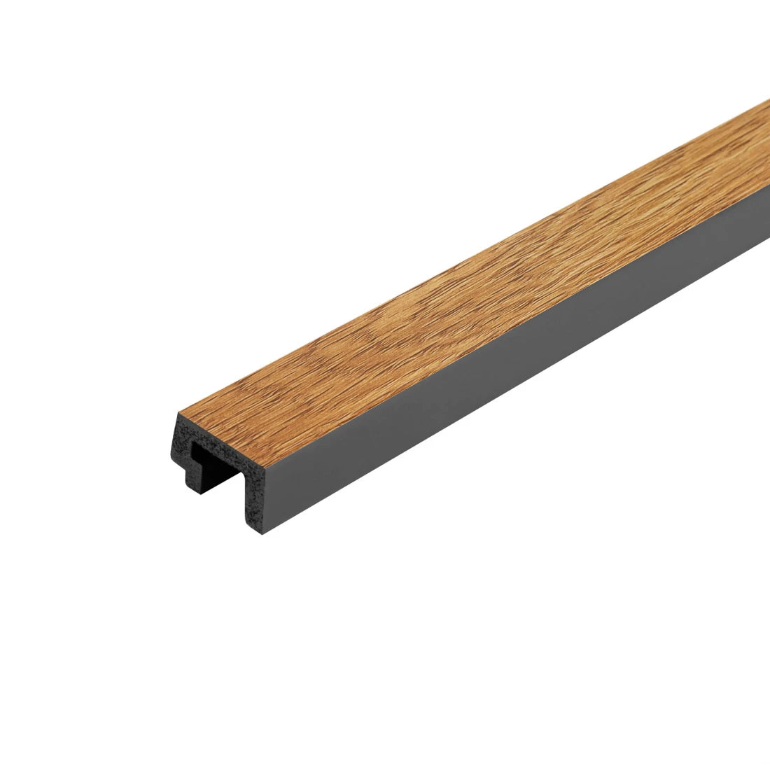 Profil capat panou decorativ riflaj polimer dur Lamelli Largo Natural Oak