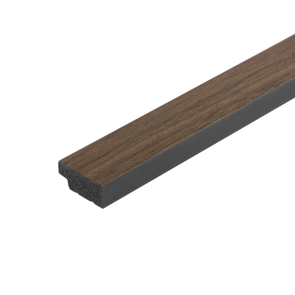 Profil capat panou decorativ riflaj polimer dur Lamelli Medio Dark Oak