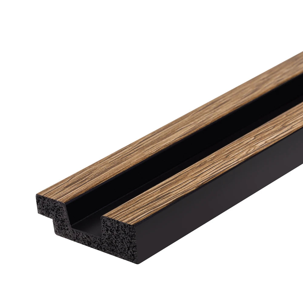 Profil capat panou decorativ riflaj polimer dur Lamelli Stretto Classic Oak