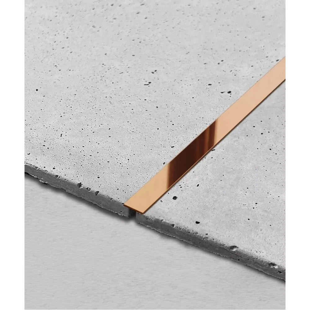 Profil decorativ platbanda inox cupru lucios Premier