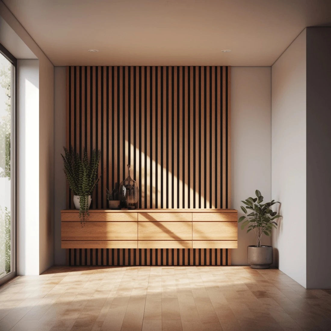 Panou decorativ riflaj polimer dur Lamelli Largo Classic Oak
