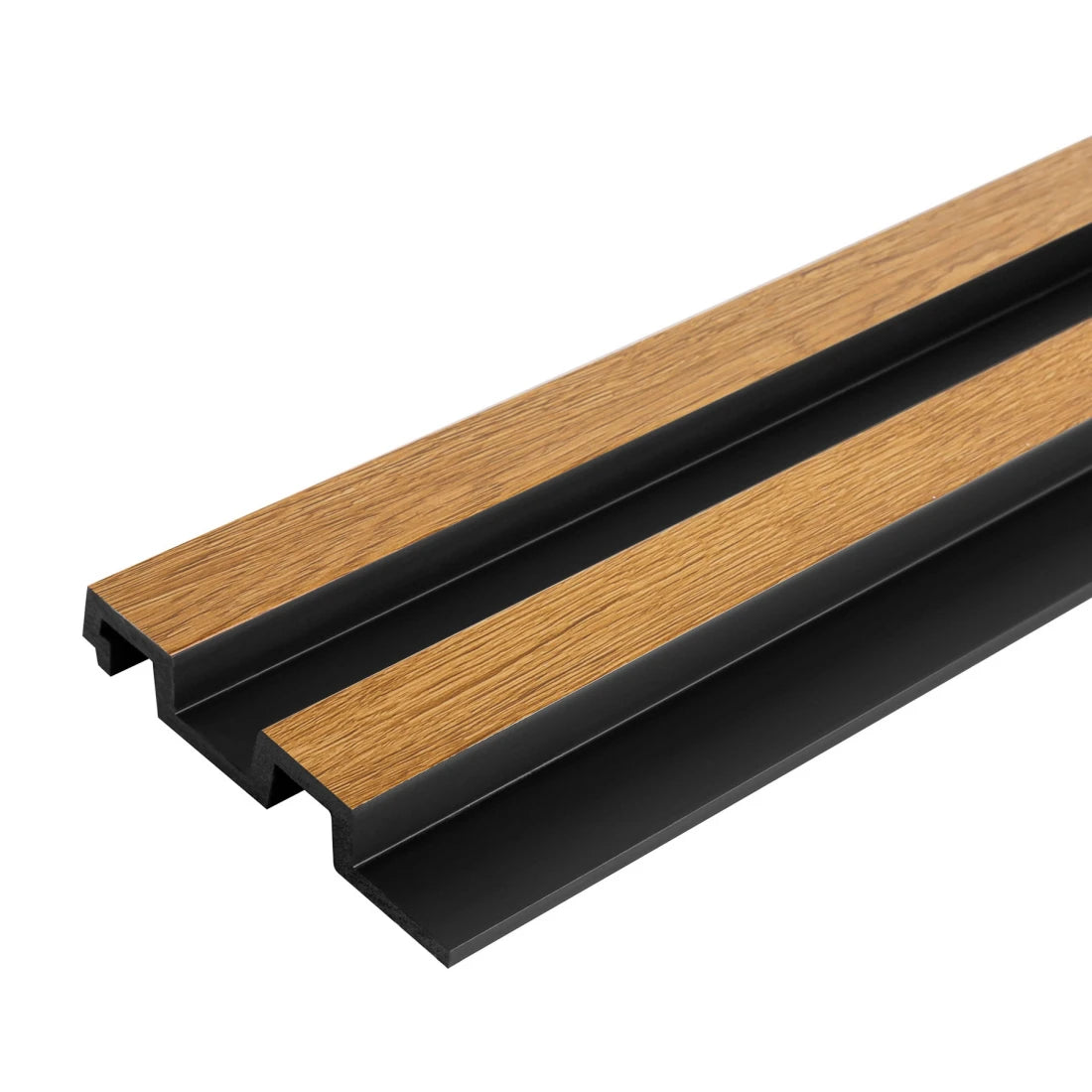 Panou decorativ riflaj polimer dur Lamelli Largo Natural Oak