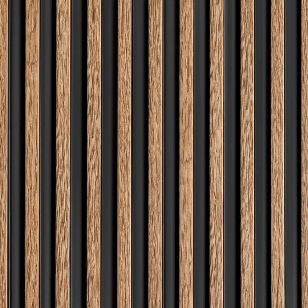 Panou decorativ riflaj polimer dur Lamelli Stretto Classic Oak