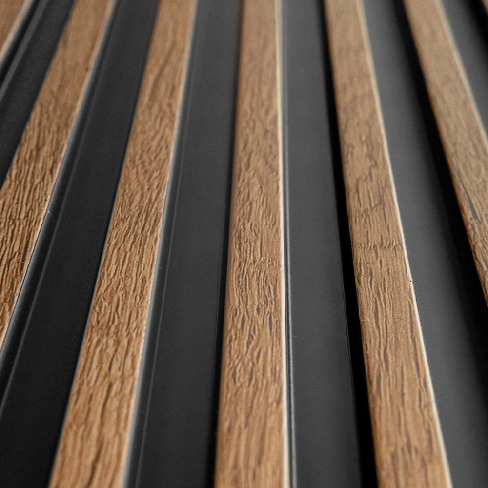 Panou decorativ riflaj polimer dur Lamelli Stretto Classic Oak