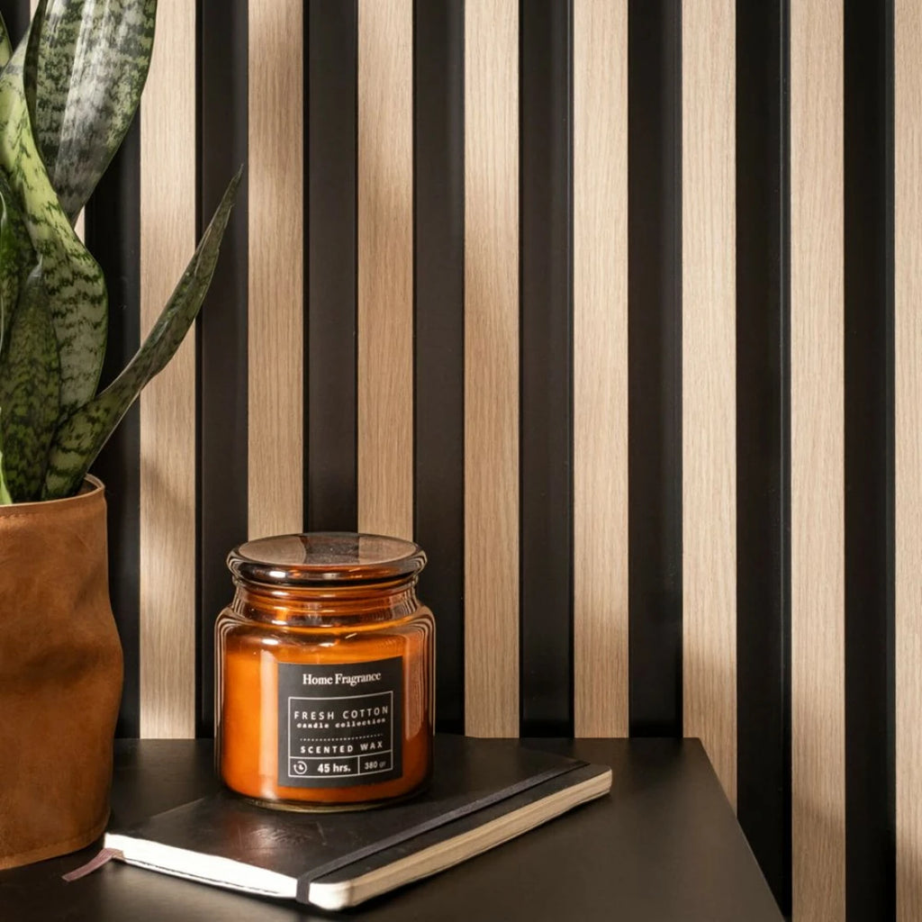 Panou decorativ riflaj polimer dur Lamelli Largo Light Oak