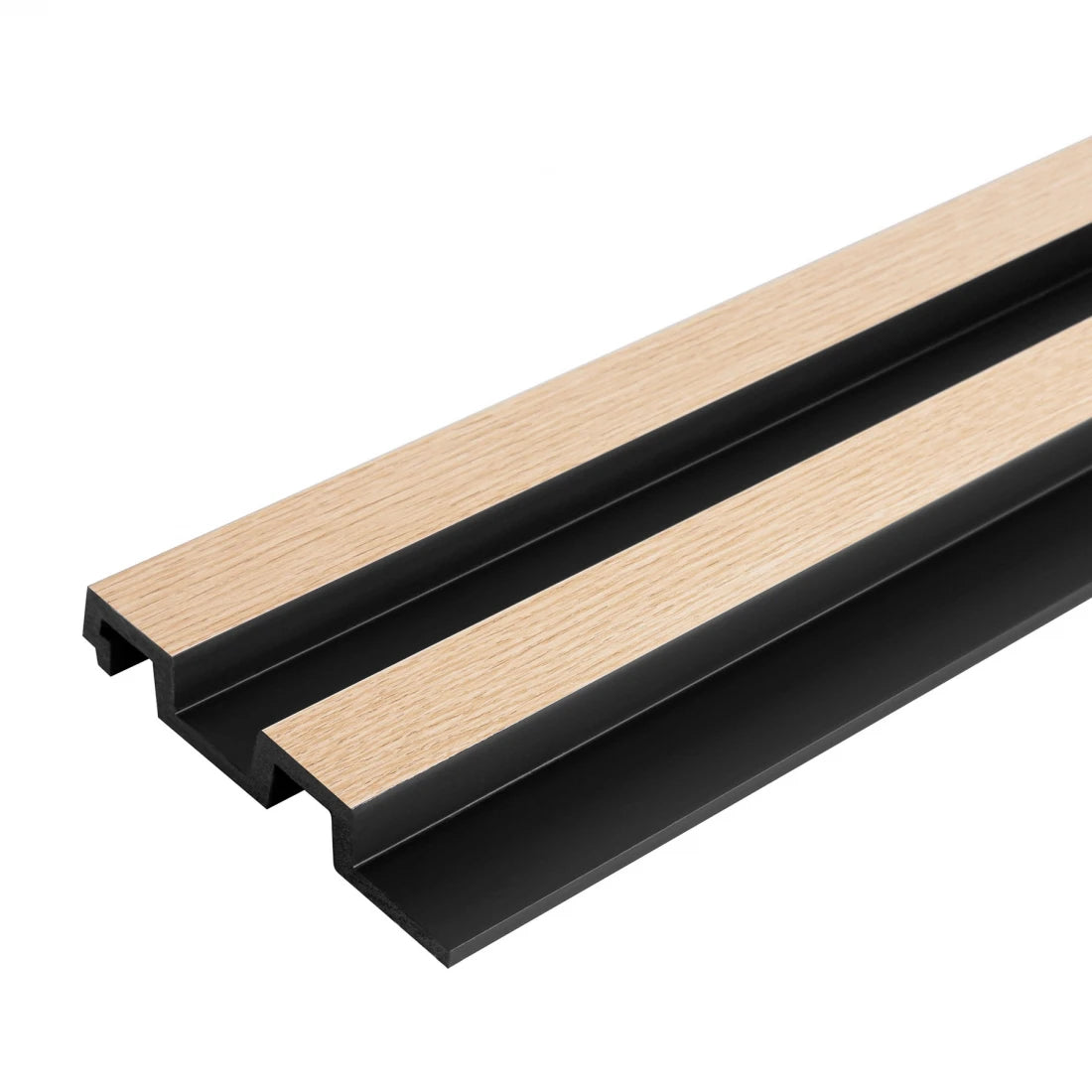 Panou decorativ riflaj polimer dur Lamelli Largo Light Oak