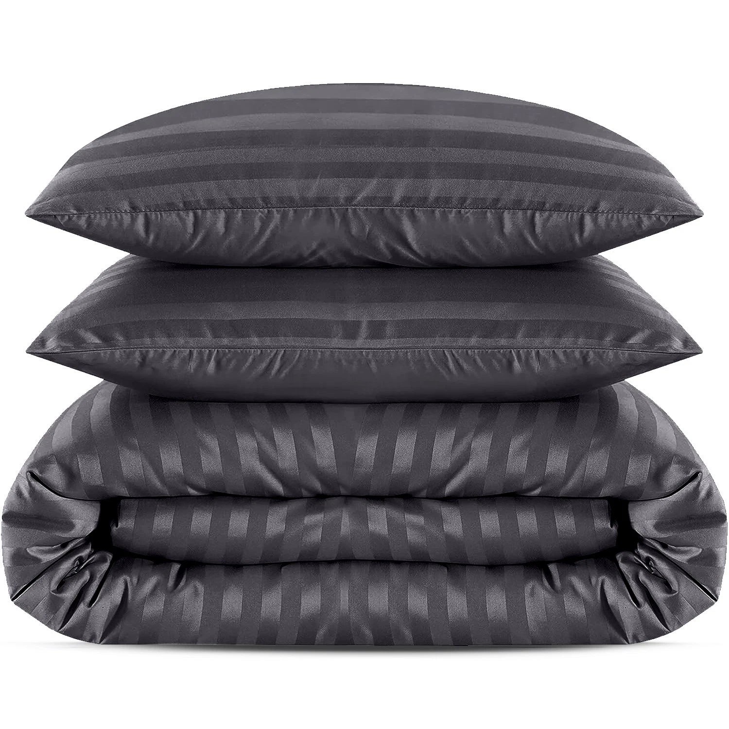 Lenjerie de pat damasc neagra 6 piese