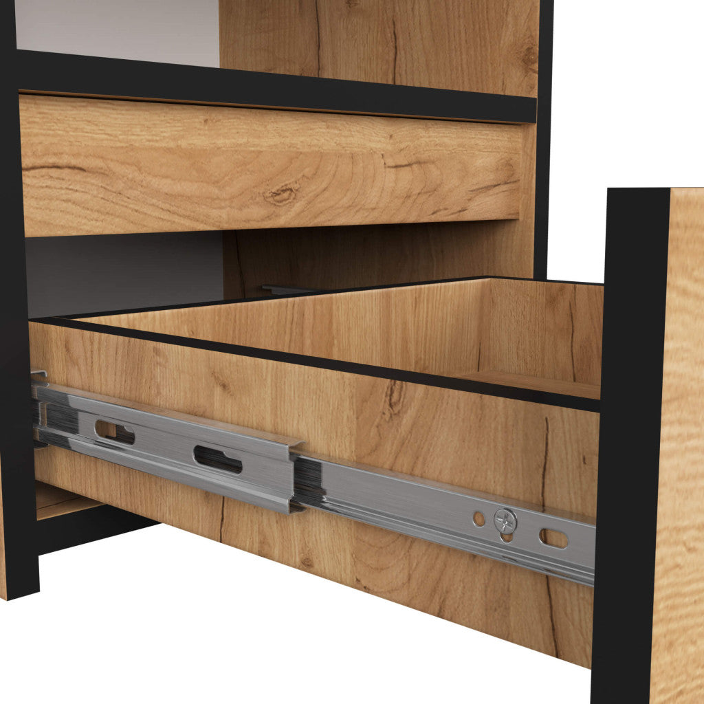 Noptiera stejar craft cu sertar CL1