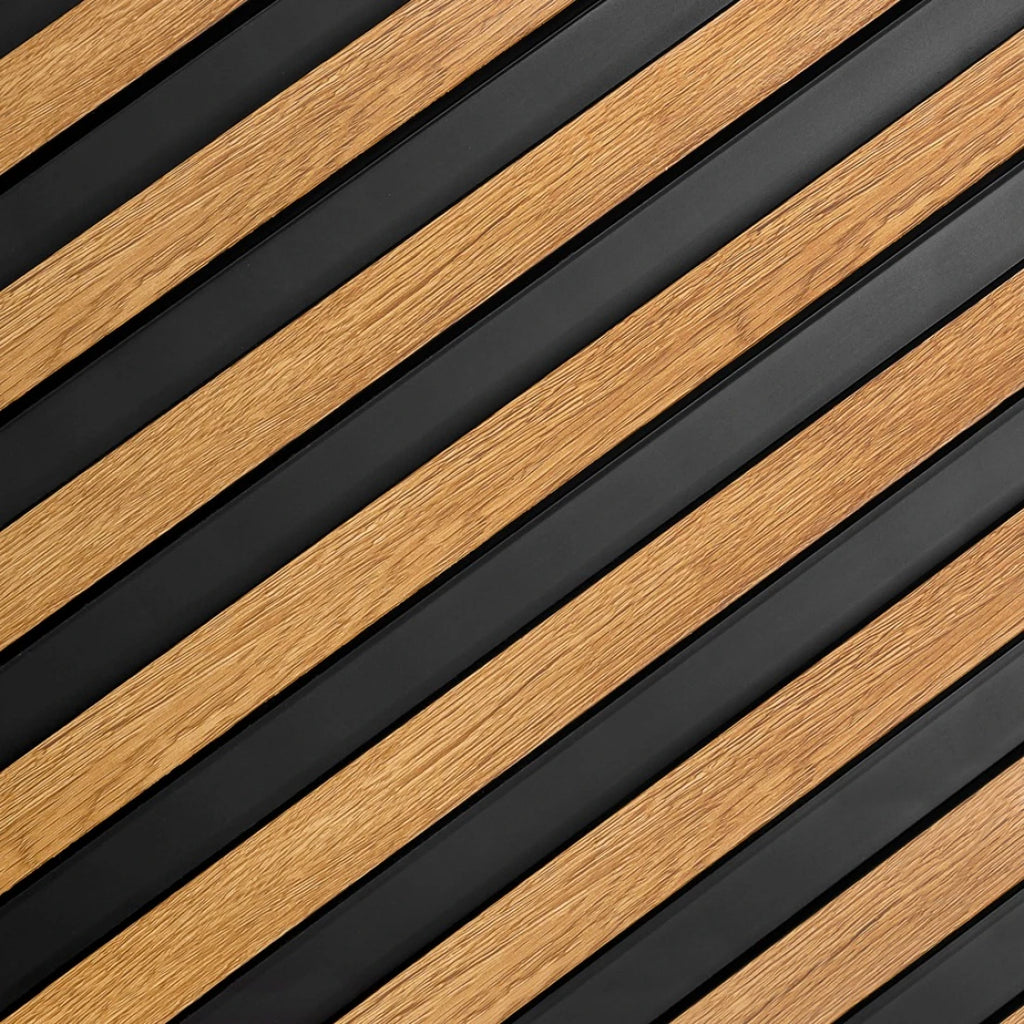 Panou decorativ riflaj polimer dur Lamelli Largo Natural Oak